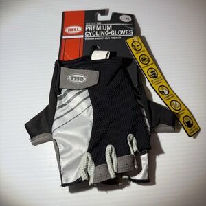 Bell Sports 7104416 Black/Gray Breeze Half Finger Neoprene Cuff Bike Glove L/XL